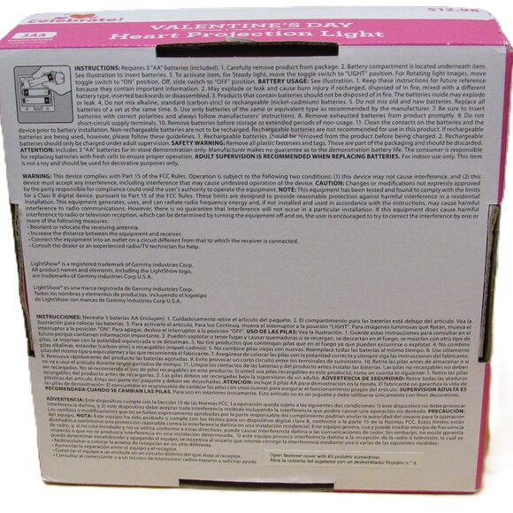 Heart Projection Lamp - Picture 4 of 8